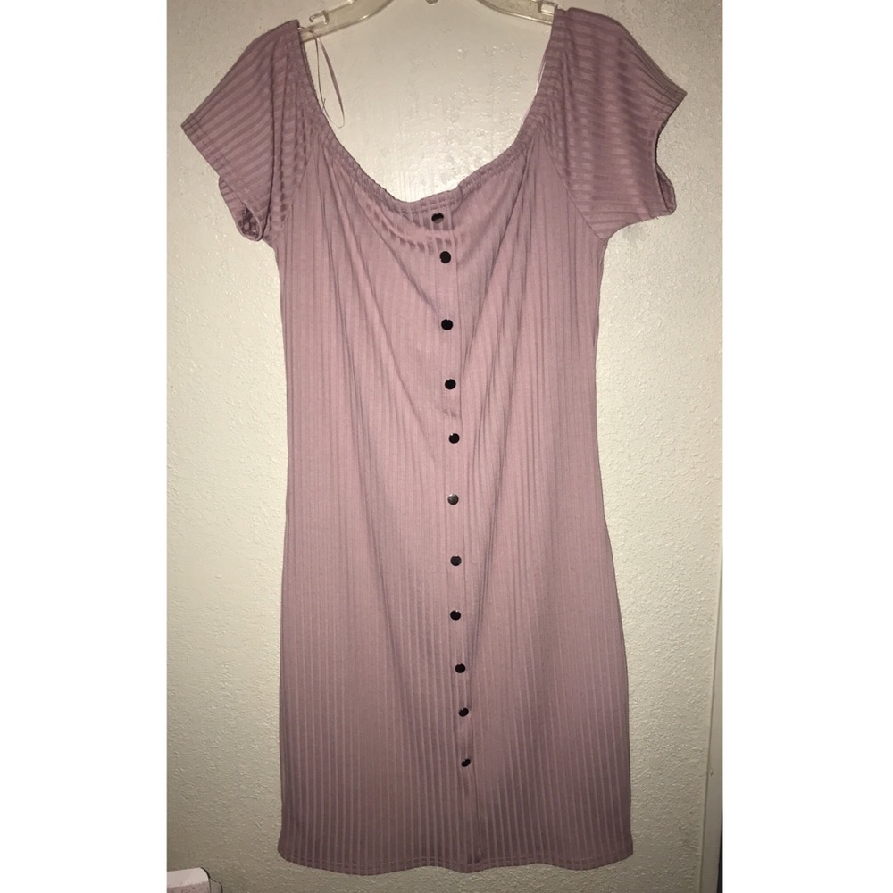 Mauve mini dress